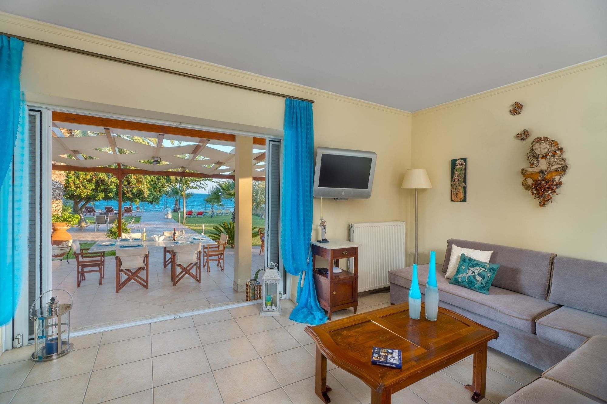 Maria'S Seaside Villa - House With 3 Rooms In Marathon, With Wonderful Eksteriør billede