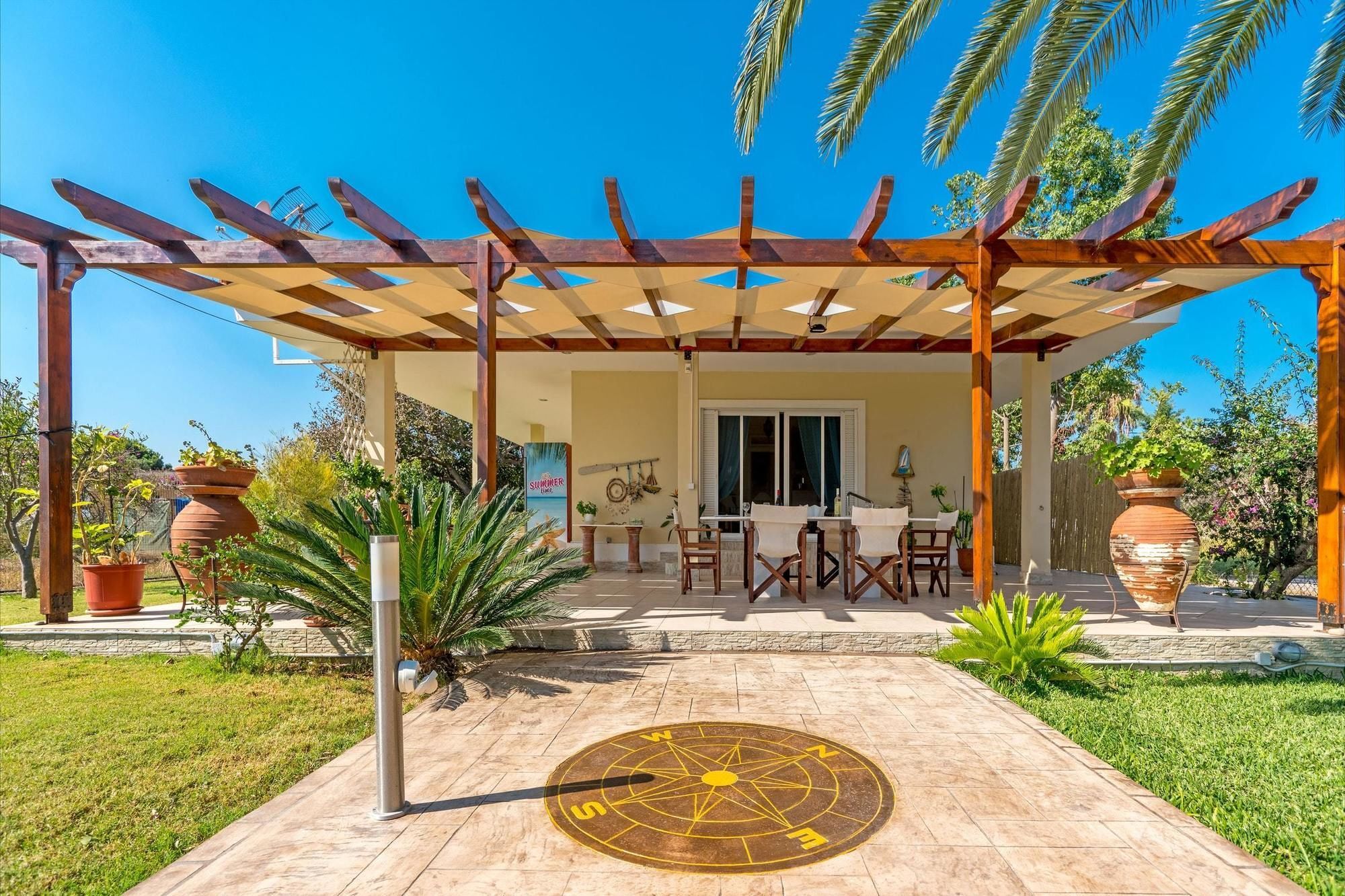 Maria'S Seaside Villa - House With 3 Rooms In Marathon, With Wonderful Eksteriør billede