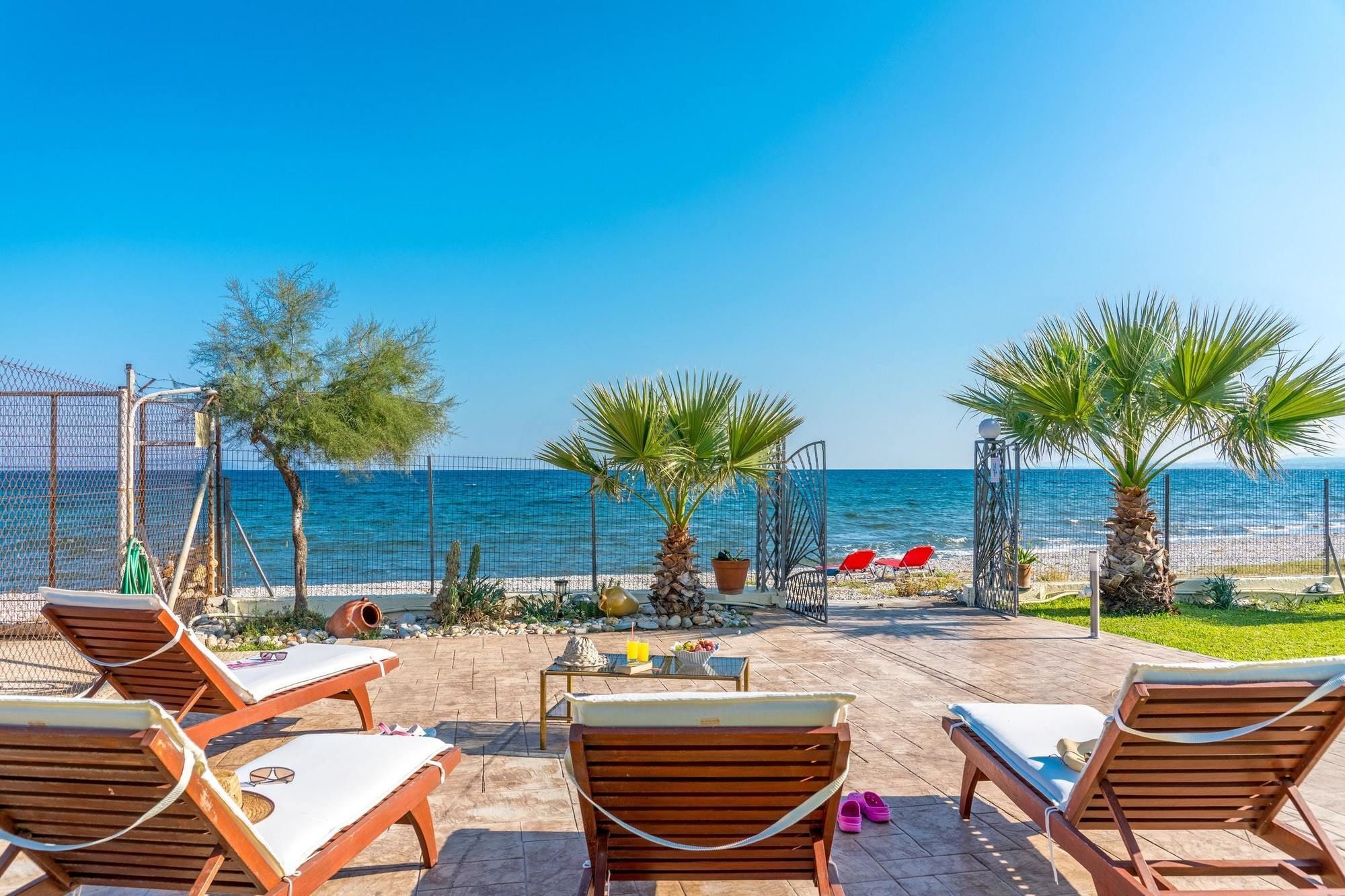 Maria'S Seaside Villa - House With 3 Rooms In Marathon, With Wonderful Eksteriør billede