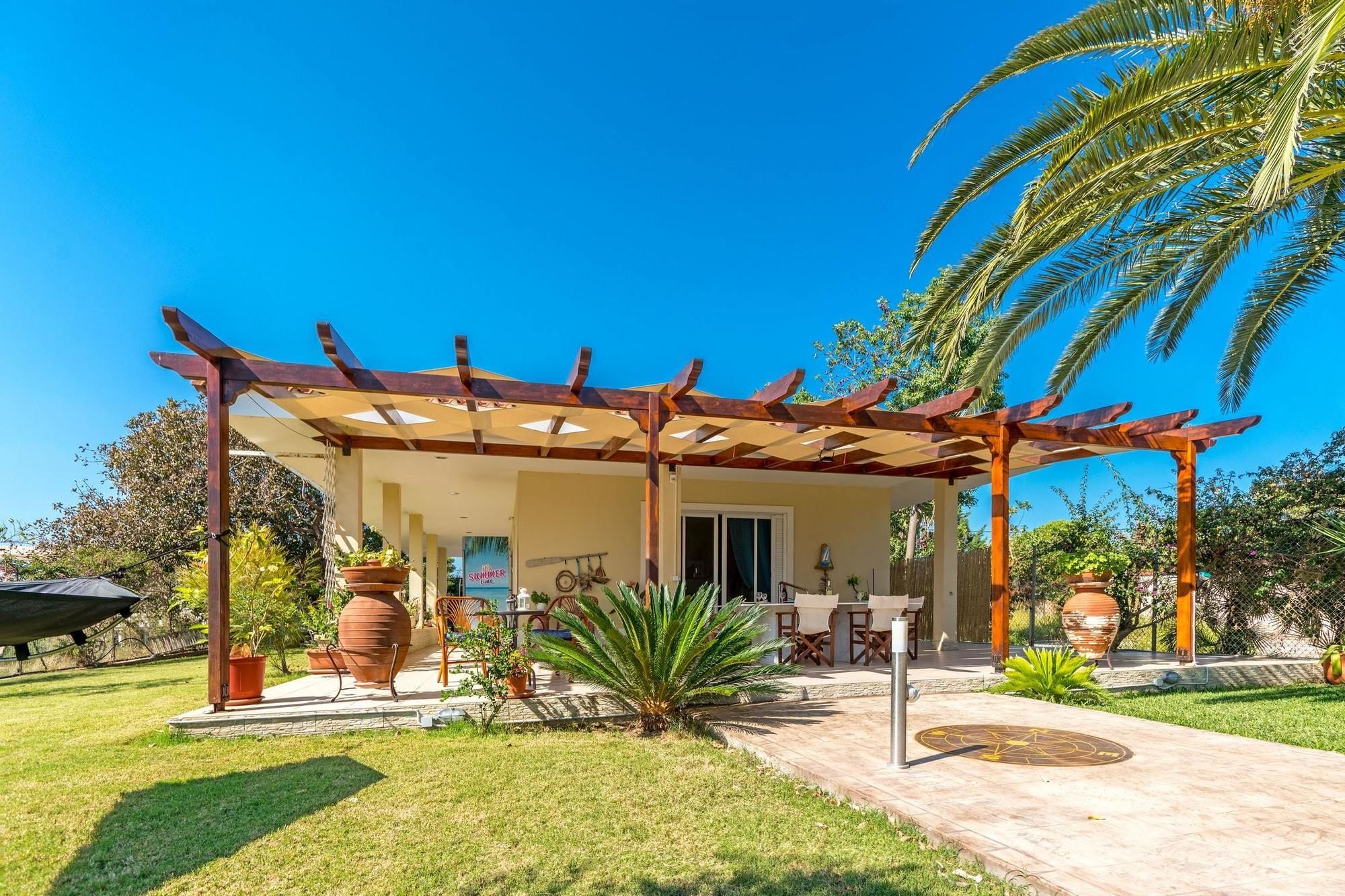 Maria'S Seaside Villa - House With 3 Rooms In Marathon, With Wonderful Eksteriør billede