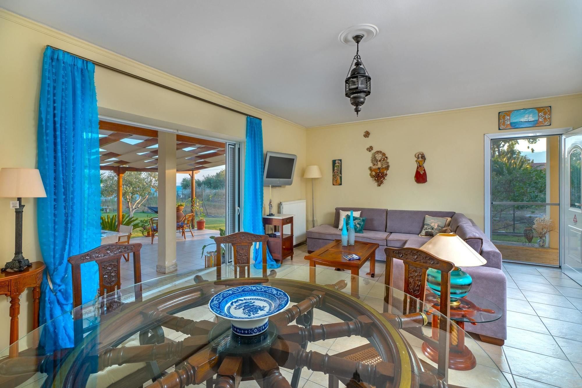 Maria'S Seaside Villa - House With 3 Rooms In Marathon, With Wonderful Eksteriør billede