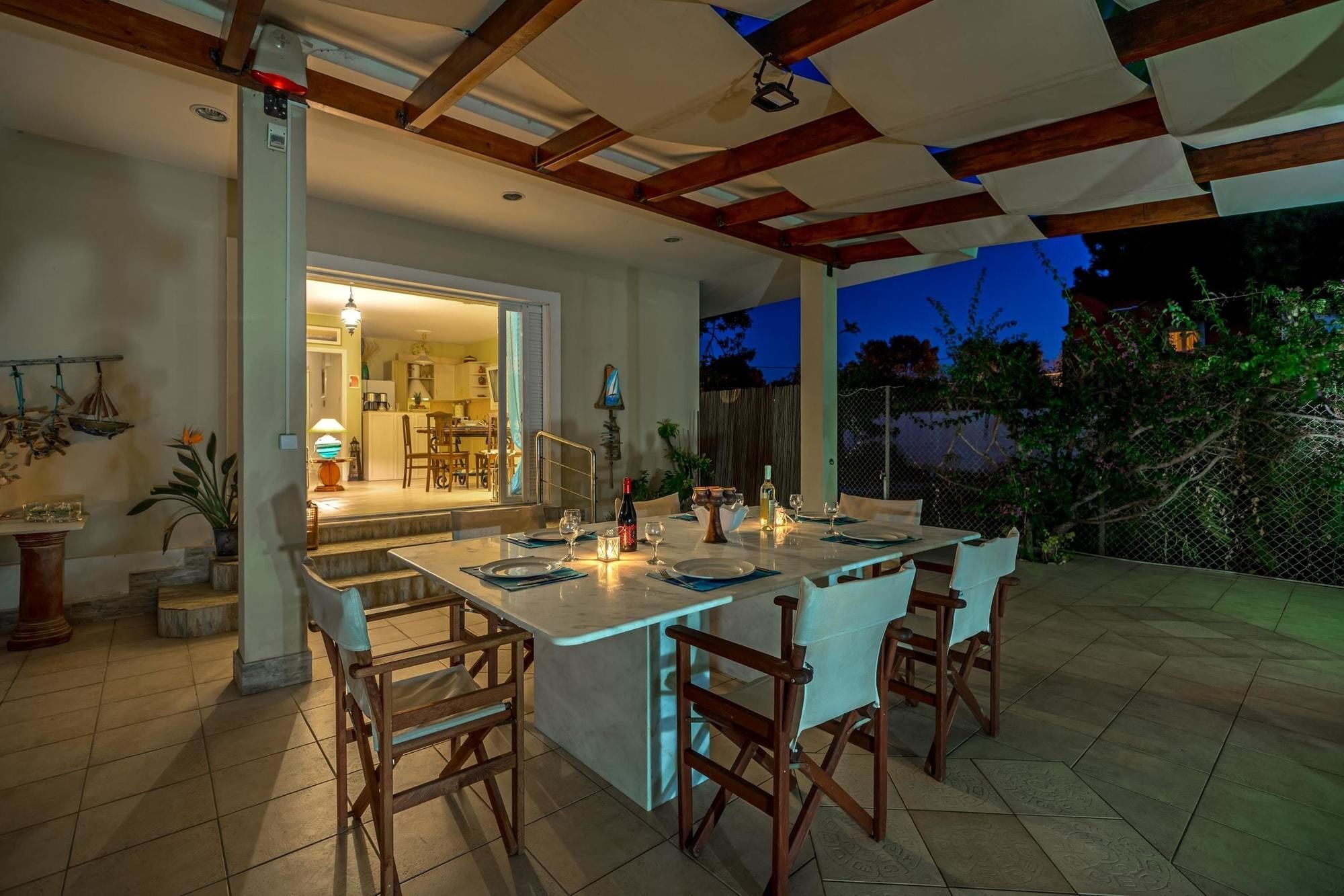 Maria'S Seaside Villa - House With 3 Rooms In Marathon, With Wonderful Eksteriør billede