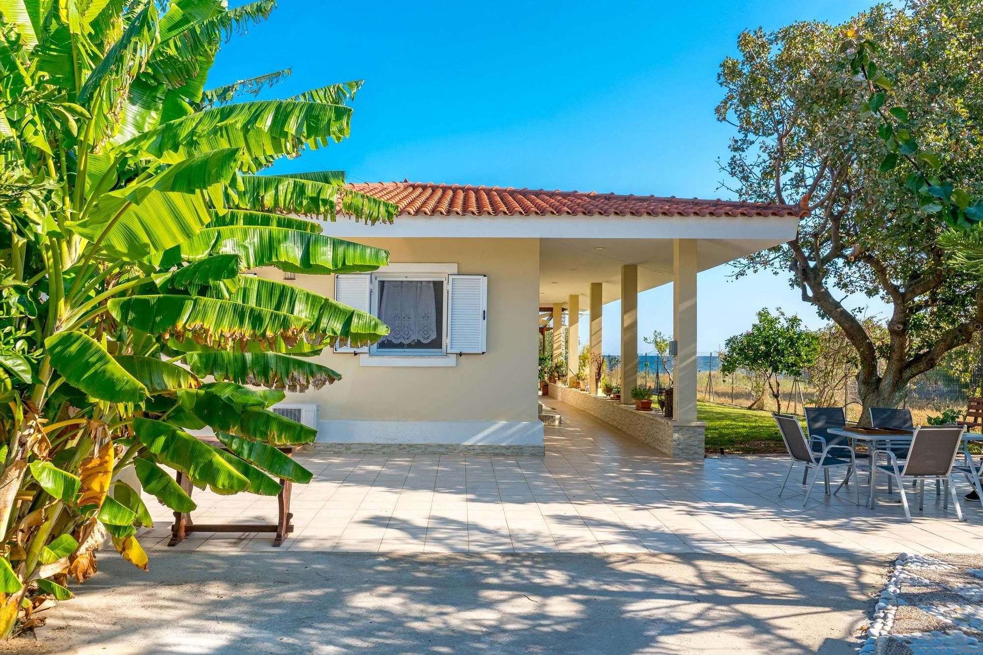 Maria'S Seaside Villa - House With 3 Rooms In Marathon, With Wonderful Eksteriør billede