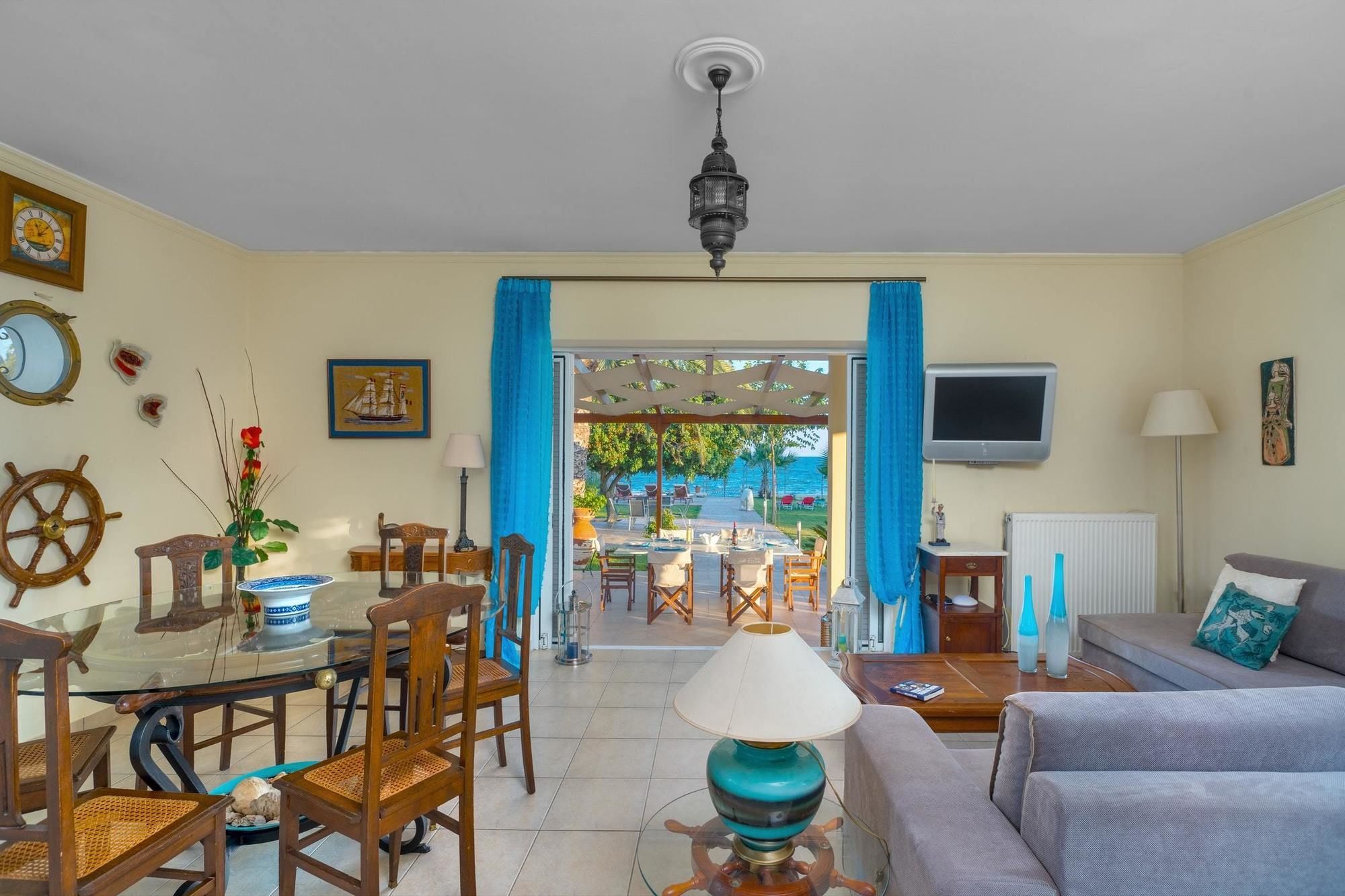 Maria'S Seaside Villa - House With 3 Rooms In Marathon, With Wonderful Eksteriør billede